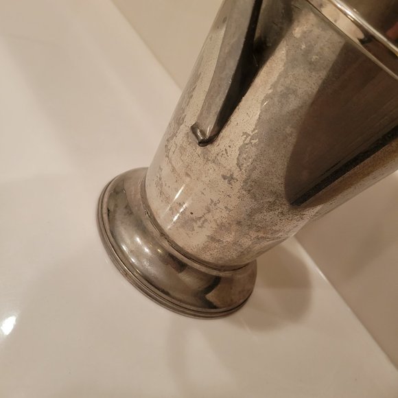 Empress Ware Vintage Nickel Silver Martini Cocktail Shaker - Picture 4 of 8